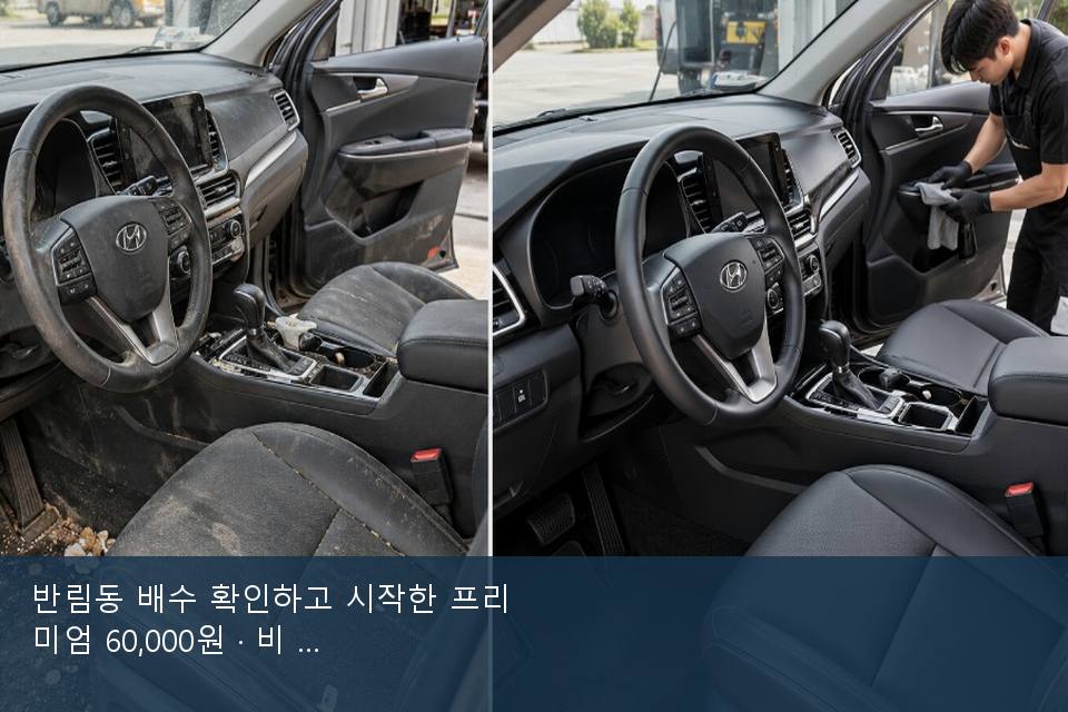 반림동 배수 확인하고 시작한 프리미엄 60,000원 · 비 갠 뒤의 작업