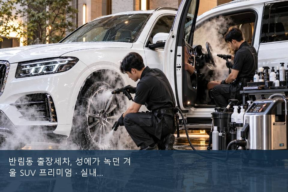 반림동 출장세차, 성에가 녹던 겨울 SUV 프리미엄 · 실내 냄새를 연 기록